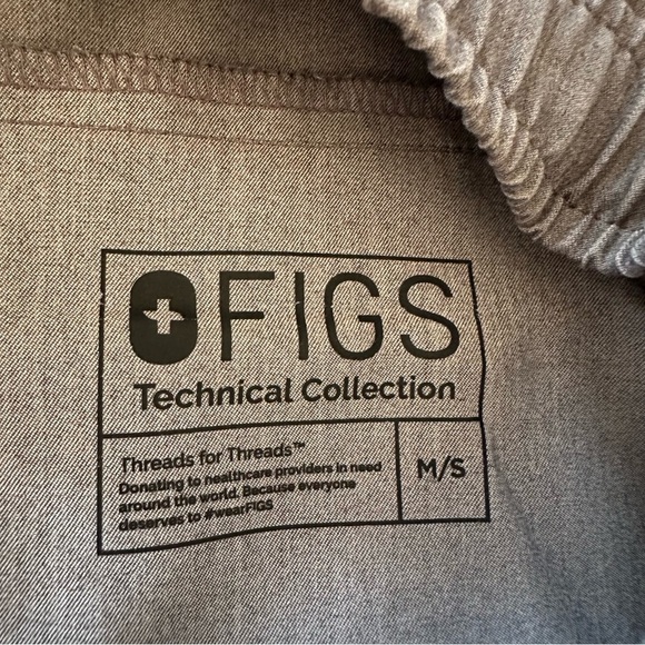 Figs Tansen Jogger Scrub Pants Graphite Grey Mens Medical Workwear Size M/S 1517 - Picture 7 of 12